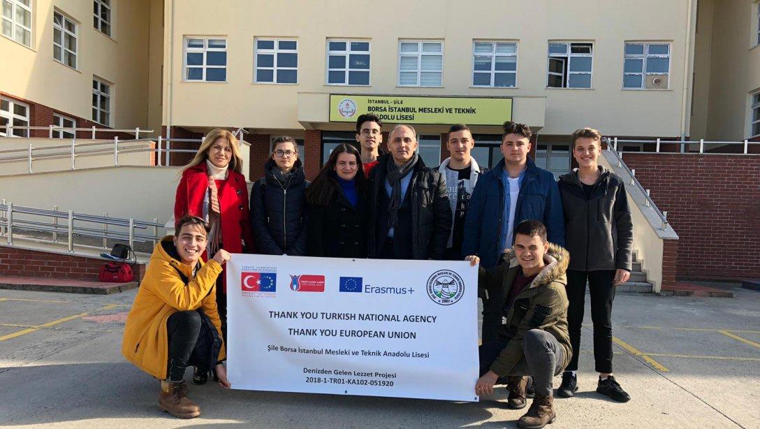 Şile Borsa İstanbul MTAL Öğrencileri Erasmus+ programı "Denizden Gelen Lezzet" projesi kapsamında Romanya´ya gitti.